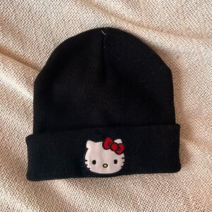Hello Kitty Black Beanie
